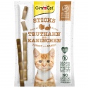 GimCat Sticks 95% Fleisch - Puten- und Kaninchenwürstchen 4 Stück