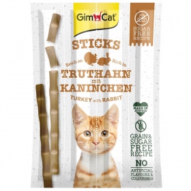 GimCat Sticks 95% Mięsa - 4 Kiełbaski