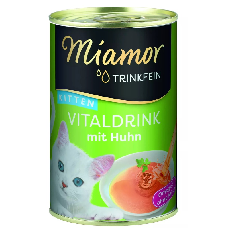 Sopa Miamor Vitaldrink para gatitos con pollo