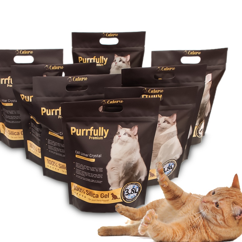 Catario Purrfully Silicone Cat Litter 8 Packs