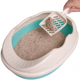 Furrever Friends Purrfect Point Litter Box - Turquoise