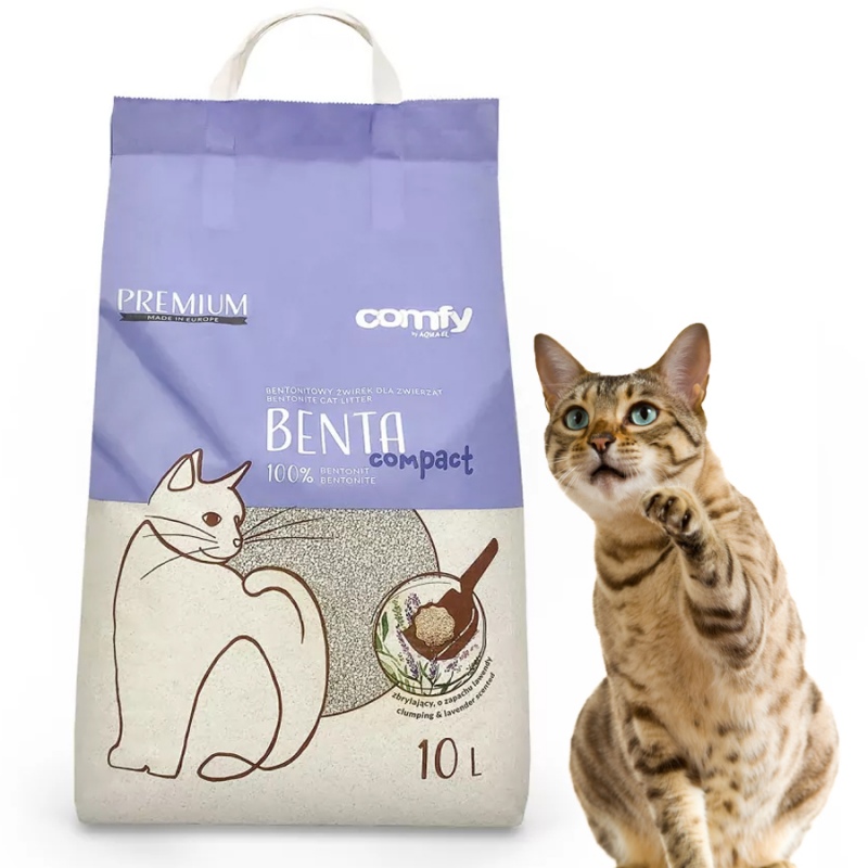 Litière en bentonite lavande pour chat