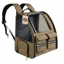 Furrever Friends Cattic Khaki - mochila transportadora para gato y perro