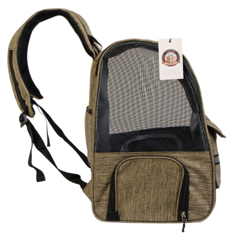 Mochila Furrever Friends Cattic Khaki