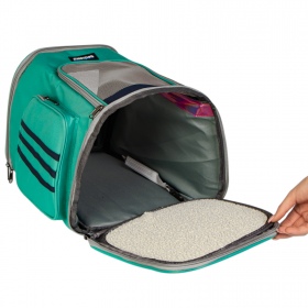 Furrever Friends Catbox Turquoise - Transportrucksack für Katze und Hund