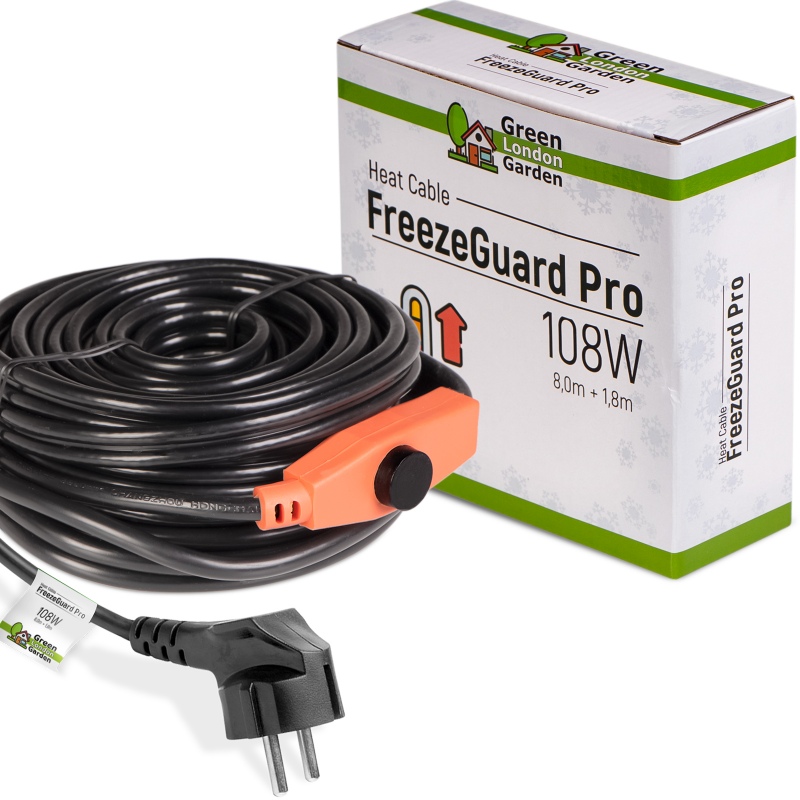 G.L.Garden FreezeGuard Pro 108W - Heizkabel mit Thermostat