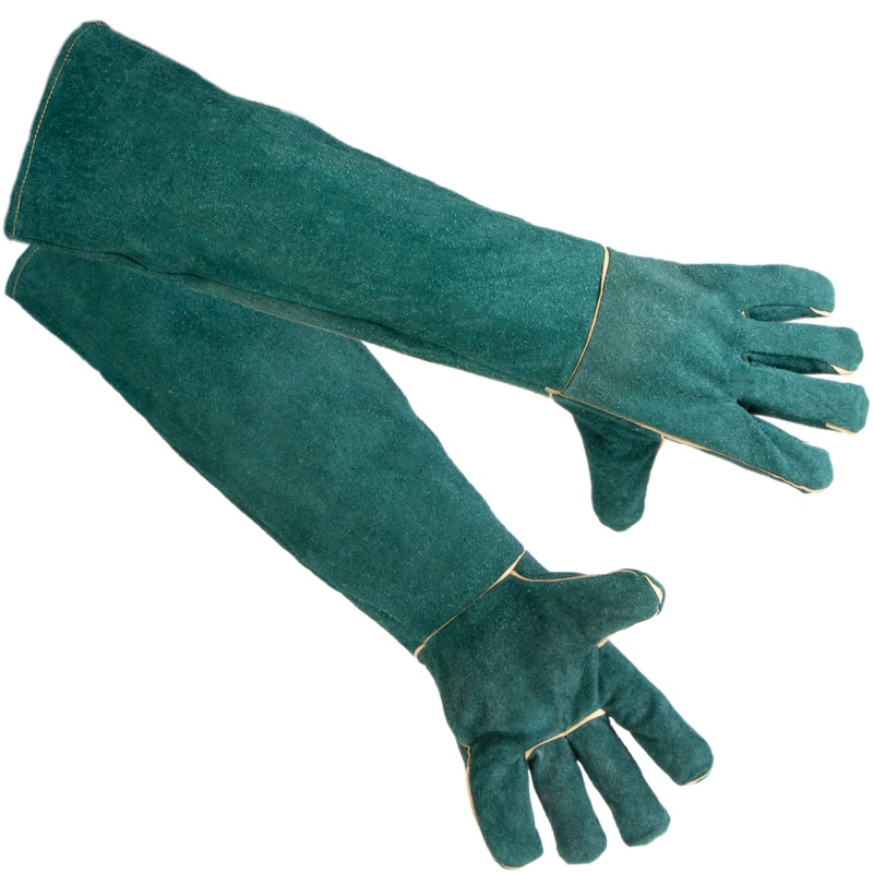 Guantes de cuero 60cm para animales