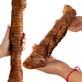 Dogario Bonni Beef Throat XL - knuspriger Kausnack 30cm - 40cm