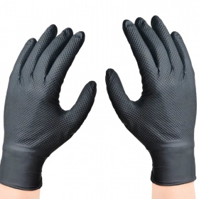 Guantes de nitrilo negros - 20 piezas