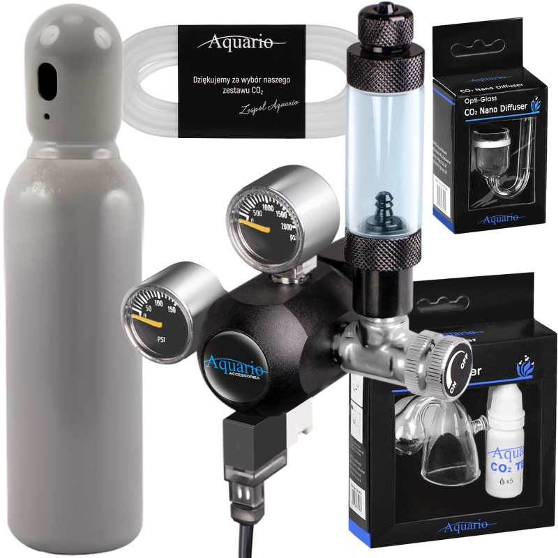 Aquario Professional 2.0 CO2-Set mit Elektromagnetventil