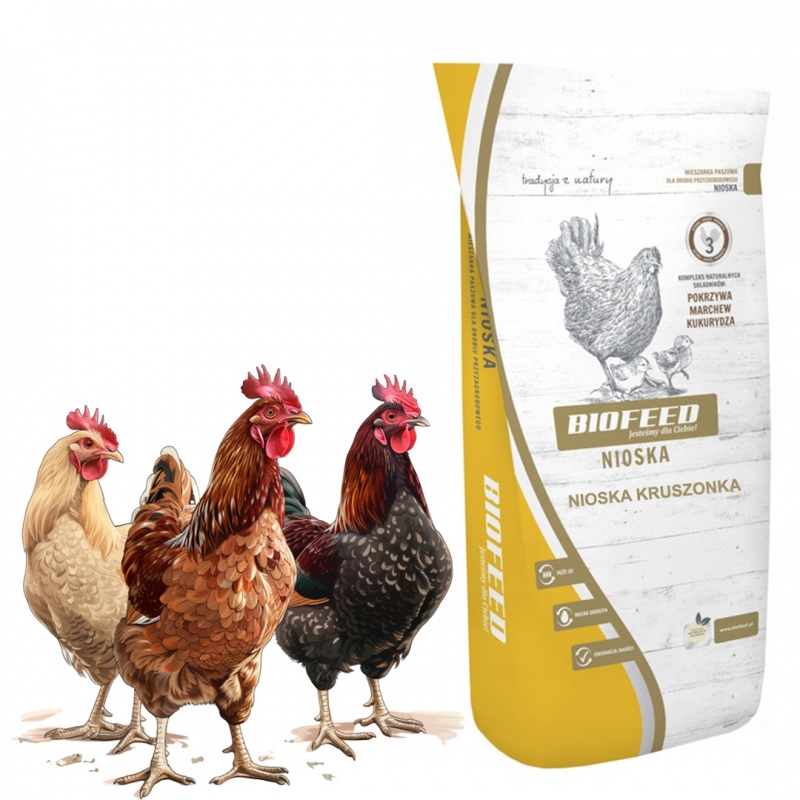 Biofeed Nioska Crumble 25kg para gallinas