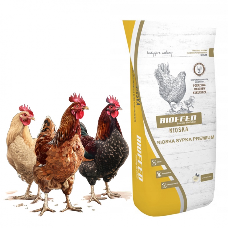 Biofeed Nioska PREMIUM 25kg - alimento para gallinas