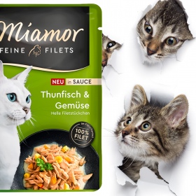 Miamor Filets Thunfisch & Gemüse in Sauce