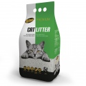 Hilton Cat Litter White Aloe 5l - белый бентонитовый наполнитель с запахом алоэ вера