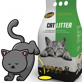 Hilton Cat Litter 5l с ароматом алоэ