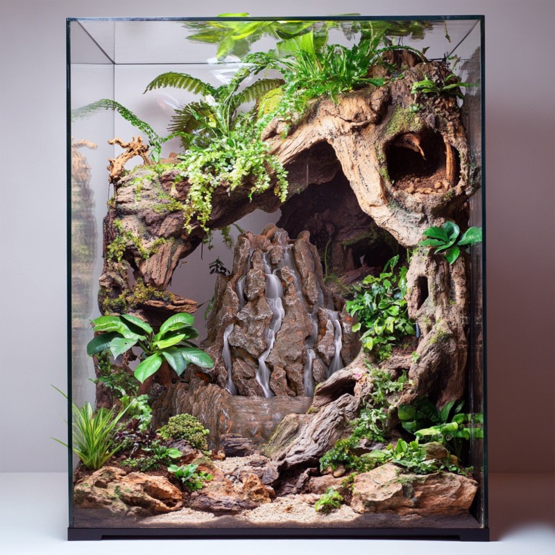 Terrario Vulkaan Fontein in terrarium