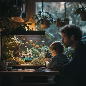 Kruger Meier Naufrage - Bateau pour aquarium