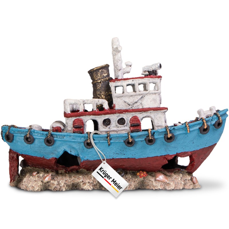 Kruger Meier Shipwreck do akwarium 28x9x18 cm