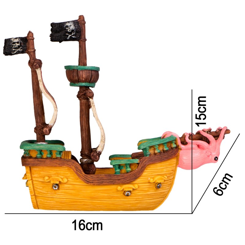 Kruger Meier Bateau Pirate S pour aquarium