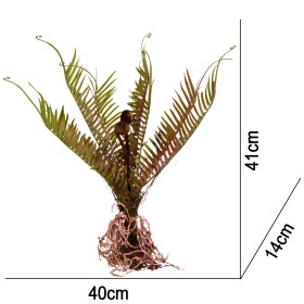 Planta artificial samambaia para terrário