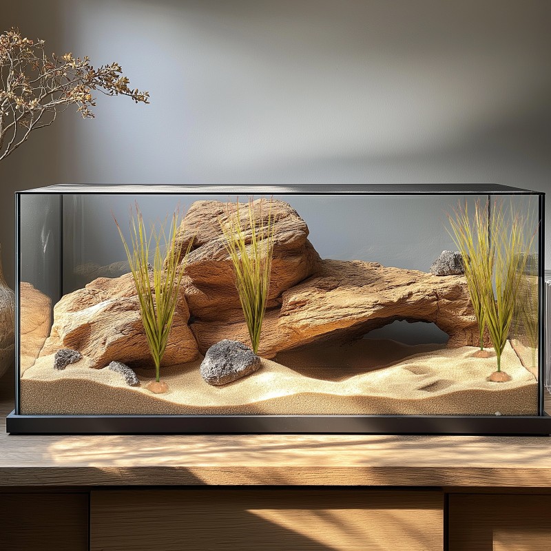 Künstliche hohe Grasdeko für Aquarien/Terrarien