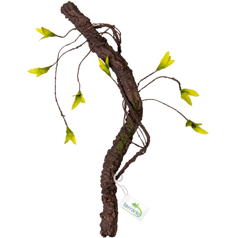 Terrario Artificial Branch with Leaves