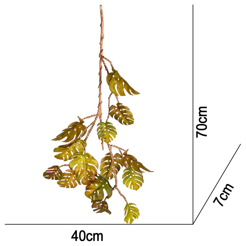 Kabančioji Monstera 70 cm dirbtinė augalija