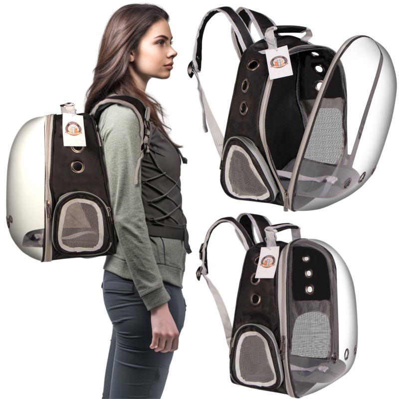 Furrever Friends CatVision Black - backpack carrier for cats and dogs