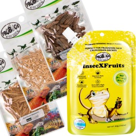 Probugs Crested Gecko Set Plus - alimentation complète pour les geckos à crête, insectes et gel avec vitamines.